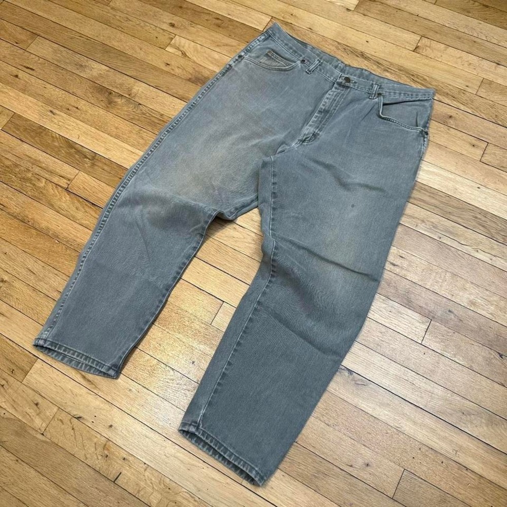 Vintage 90s Wrangler Grey‎ Faded Jeans - Picture 4 of 5